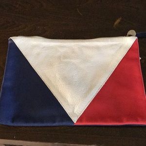 Clare V leather clutch